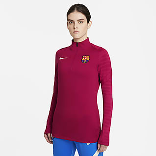 FC Barcelona Strike Drill-Fußballoberteil für Damen