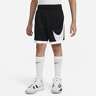 Nike Dri-FIT Shorts de básquetbol estampados para niño talla grande