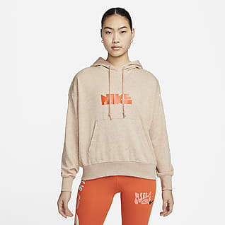 Nike Sportswear Circa 50 เสื้อมีฮู้ดผ้าเฟรนช์เทรีขนาดโอเวอร์ไซส์ผู้หญิง