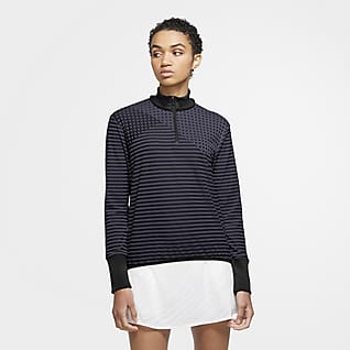 nike women's dry half zip golf shirt