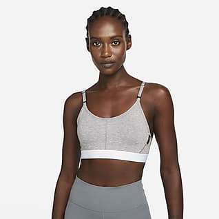 Nike Dri-FIT Indy Bra deportivo de tela suave con almohadillas de sujeción ligera para mujer