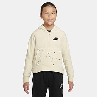 Nike Sportswear Club Older Kids' (Girls') 1/2-Zip Winterized Hoodie