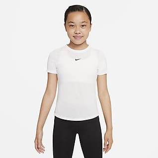 Nike Dri-FIT One Meisjestop met korte mouwen