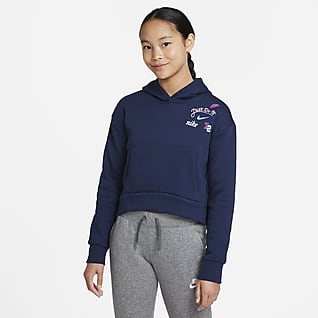 Nike Sportswear Club Fleece Big Kids' (Girls') Pullover Hoodie