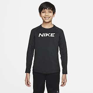Nike Pro Dri-FIT Tričko s dlouhým rukávem pro větší děti (chlapce)