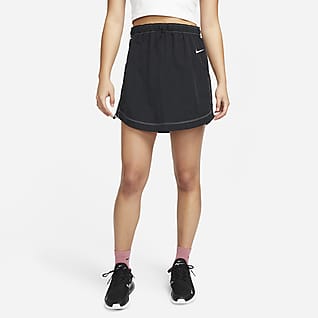 Nike Sportswear Swoosh 女款梭織高腰短裙