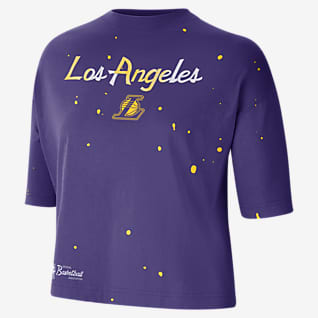Los Angeles Lakers Courtside Splatter Women's Nike NBA T-Shirt