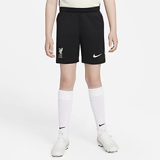 Liverpool FC 2021/22 Stadium Away Nike Dri-FIT Fußball-Shorts für jüngere Kinder