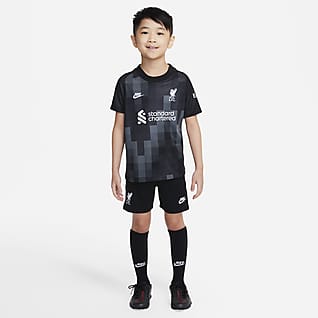 Liverpool FC 2021/22 Goalkeeper Fotballdraktsett til små barn