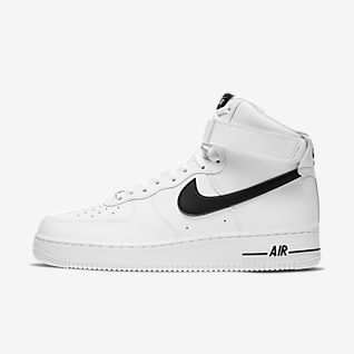 high top all white air forces