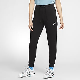 Nike Sportswear Essential Fleecebroek met halfhoge taille voor dames