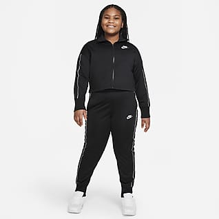 Nike Sportswear Tracksuit med hög midja för ungdom (tjejer) (större storlekar)