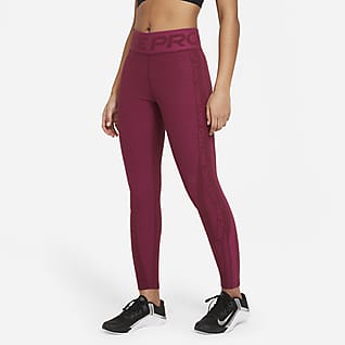 purple nike pro leggings