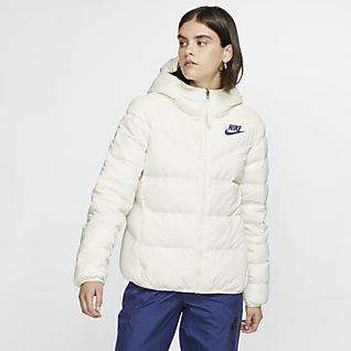 piumino nike donna oro