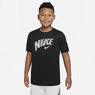 Nike Dri-FIT Trophy Playera de entrenamiento con gráfico para niño talla grande