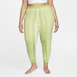 Nike Yoga Luxe Pantalones de entrenamiento de tejido Fleece 7/8 para mujer (talla grande)