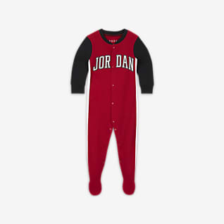 Jordan Baby (0-9M) Long-Sleeve Footed Coverall