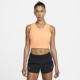 Nike Dri-FIT Race Camisola de running sem mangas recortada para mulher