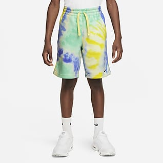 Nike Sportswear Club Shorts tie-dye para niños talla grande