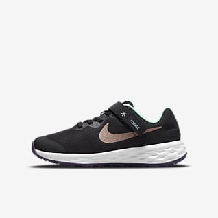 Nike Revolution 6 FlyEase Big Kids' Easy On/Off Road Running Shoes