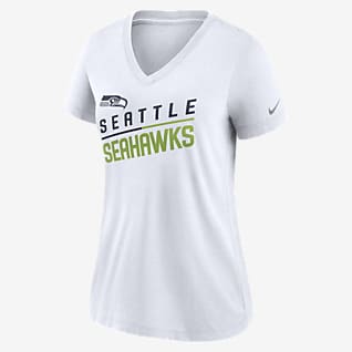 Nike Slant Team (NFL Seattle Seahawks) Women's Mid V-Neck T-Shirt