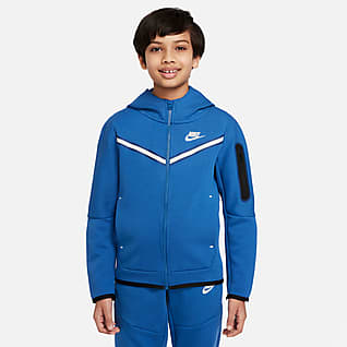 Nike Sportswear Tech Fleece Худи с молнией во всю длину для мальчиков школьного возраста