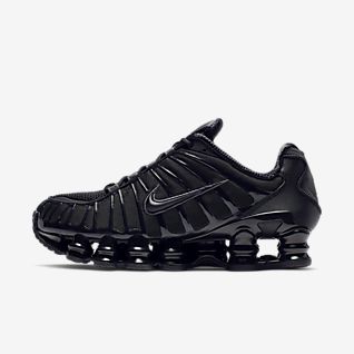 Women's Black Nike Shox Shoes. Nike LU