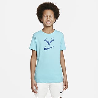 NikeCourt Dri-FIT Rafa Tennis-T-skjorte til store barn
