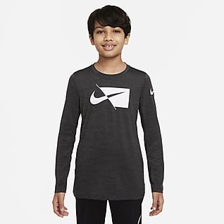 Nike Dri-FIT 大童 (男童) 長袖訓練上衣