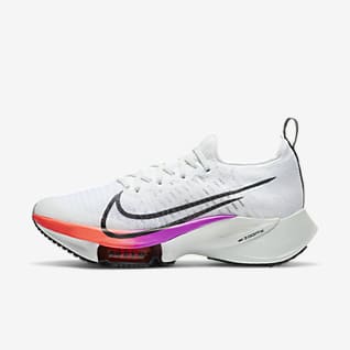 nike running shoes all white