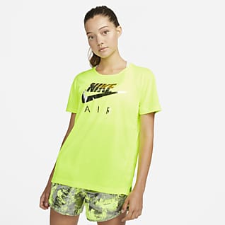 Nike Air Dri-FIT Kurzarm-Laufoberteil für Damen