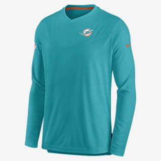 Nike Dri-FIT Lockup Coach UV (NFL Miami Dolphins) Men's Long-Sleeve Top