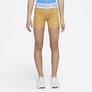 Nike Pro Dri-FIT Shorts til store barn (jente) (8 cm)