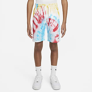 Nike Sportswear Club Shorts tie-dye para niños talla grande
