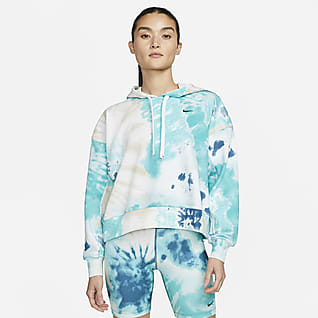 Nike Get Fit Women's French Terry Tie-Dye Training Hoodie