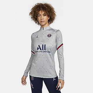 Δεύτερη εναλλακτική εμφάνιση Παρί Σεν Ζερμέν Strike Γυναικεία ποδοσφαιρική μπλούζα προπόνησης Nike Dri-FIT