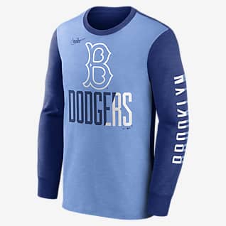 Nike Cooperstown Rewind Splitter (MLB Brooklyn Dodgers) Men's Long-Sleeve T-Shirt