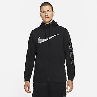Nike Dri-FIT Sport Clash Trainings-Hoodie mit durchgehendem Reißverschluss und Print für Herren