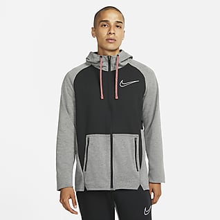 Nike Therma-FIT Hosszú cipzáras, kapucnis férfi edzőpulóver