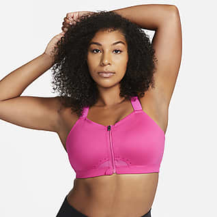 Nike Dri-FIT Alpha Brassière de sport rembourrée à maintien supérieur avec zip avant pour Femme
