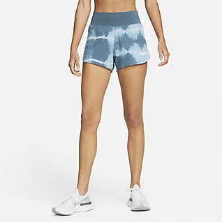 Nike Dri-FIT Eclipse Shorts de running estampados de tiro medio para mujer