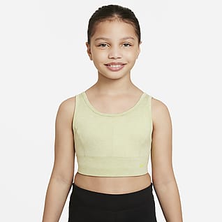 Nike Dri-FIT Swoosh Luxe Bra deportivo para niña talla grande