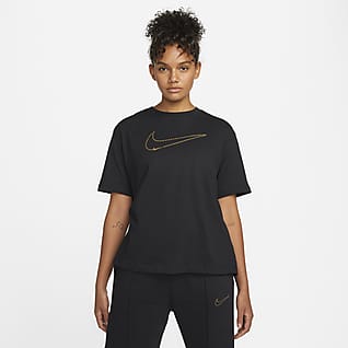 Nike Sportswear T-shirt damski z metalicznym połyskiem
