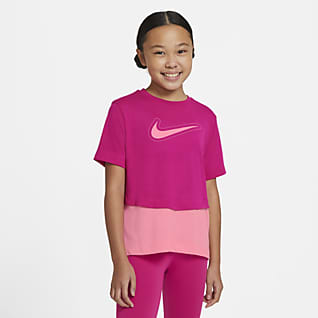 girls white nike top