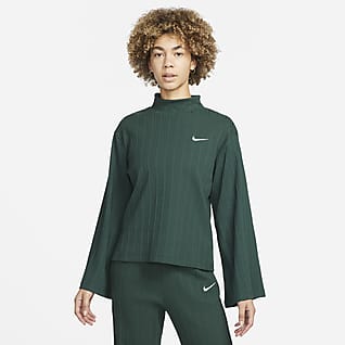 Nike Sportswear Damestop van geribbelde jersey met lange mouwen