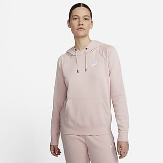 Nike Sportswear Essential Sudadera con capucha sin cierre de tejido Fleece para mujer