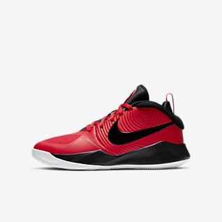 red nike basketball shoes