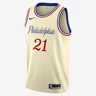sixers off white jersey