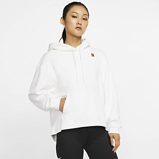 white nike zip up hoodie womens