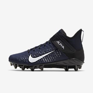 nike vapor cleats blue and white